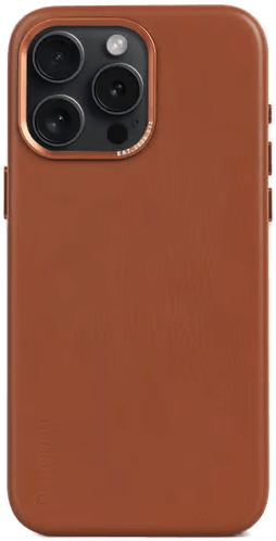 Decoded Leather Backcover iPhone 15 Pro Max Brun
