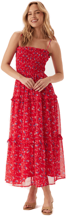 Tommy Jeans Tjw Aop Chiffon Maxi Dress