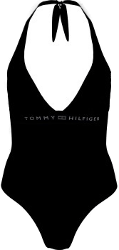 Tommy Hilfiger Halter One Piece Svømmebadedrakt Svart