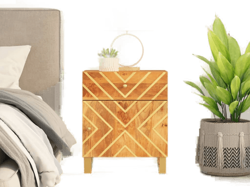 Vidaxl Nattbord heltre mango 50x33x60 cm