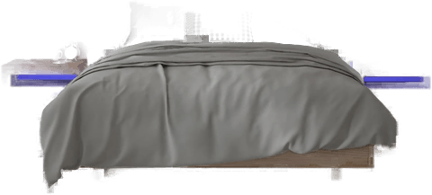 Vidaxl Nattbord 2 stk med LED-lys