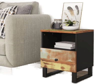 Vidaxl Nattbord gjenvunnet heltre