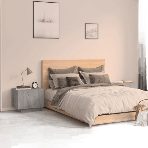 Vidaxl Nattbord grå sonoma 100x35 cm