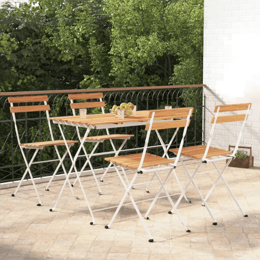 Vidaxl Sammenleggbart bistrosett 5 deler