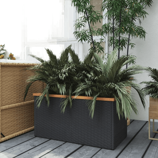 Vidaxl Plantekasse svart 80x40 cm