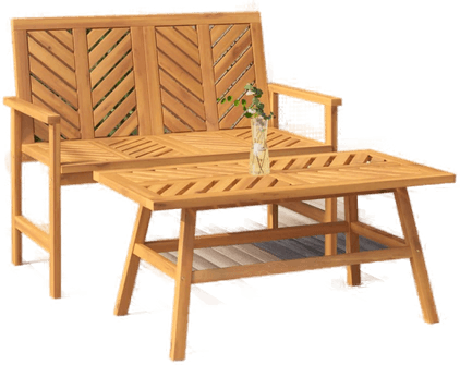 Vidaxl Hagemøbelsett 2 deler