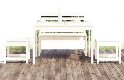 Vidaxl Hagespisestue 4 deler