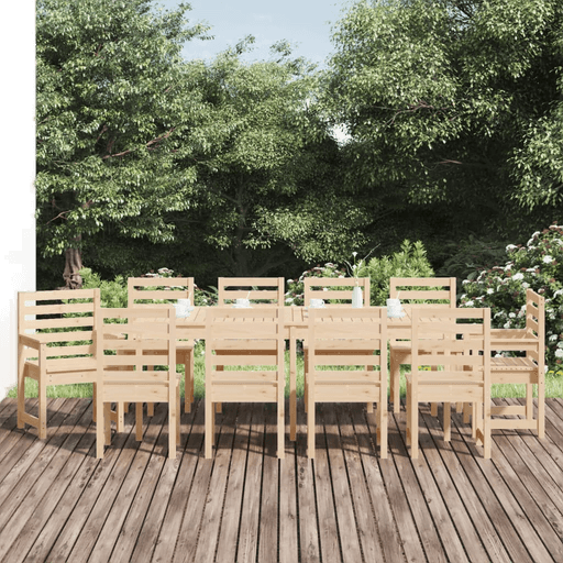 Vidaxl Utendørs spisestue 11 deler