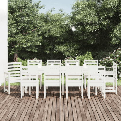 Vidaxl Utendørs spisestue 11 deler