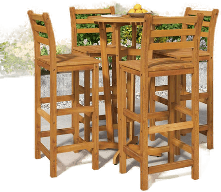 Vidaxl Hagebarsett 5 deler