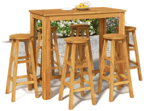 Vidaxl Hagebarsett 7 deler