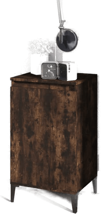 Vidaxl Nattbord røkt eik 40x35x70 cm