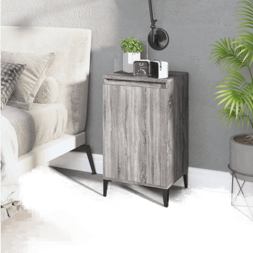 Vidaxl Nattbord grå sonoma 40x35x70 cm