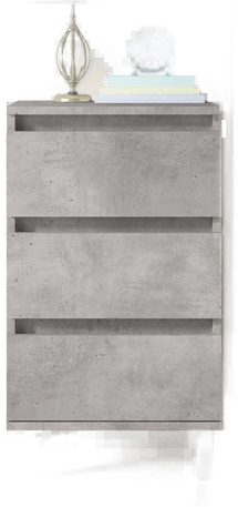 Vidaxl Nattbord betonggrå 40x35x70 cm