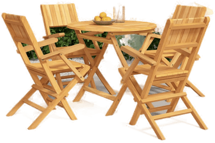 Vidaxl Hagespisegruppe 5 deler