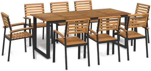 Vidaxl Hagespisegruppe 9 deler