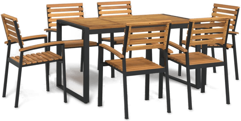 Vidaxl Hagespisegruppe 7 deler