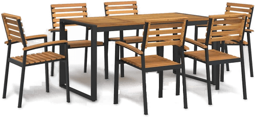 Vidaxl Hagespisegruppe 7 deler