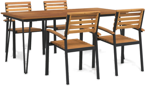 Vidaxl Hagespisegruppe 5 deler