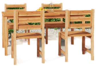 Vidaxl Hagespisegruppe 5 deler