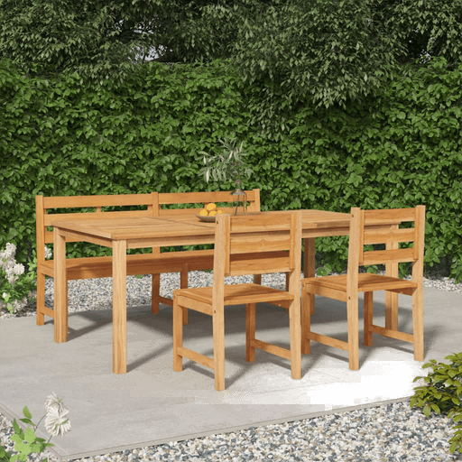 Vidaxl Hagespisegruppe 4 deler teak