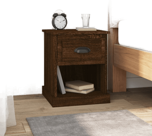 Vidaxl Nattbord 2 stk brun eik