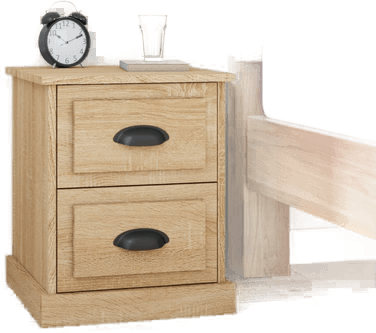 Vidaxl Nattbord 2 stk sonoma eik