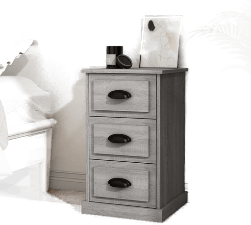 Vidaxl Nattbord grå sonoma 39x39x67 cm