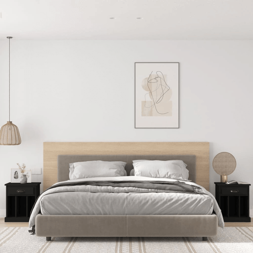 Vidaxl Nattbord 2 stk svart