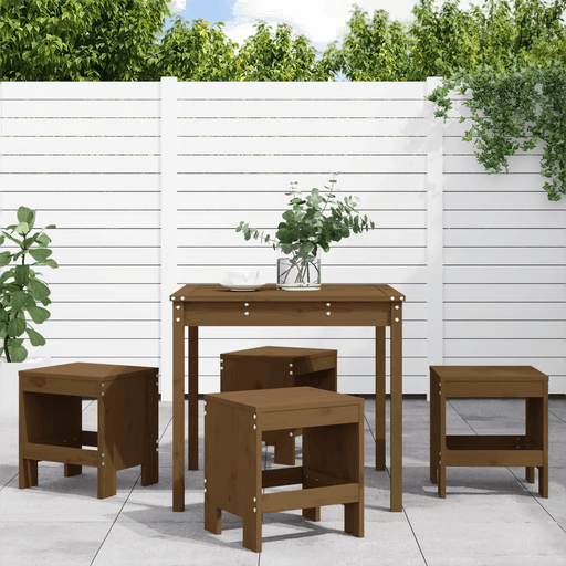 Vidaxl Hagespisestue 5 deler