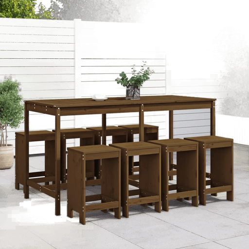 Vidaxl Hagebarsett 9 deler