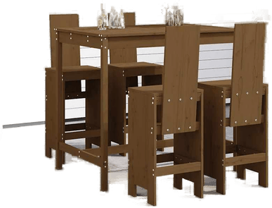 Vidaxl Hagebarsett 5 deler