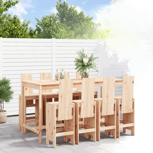 Vidaxl Hagebarsett 9 deler