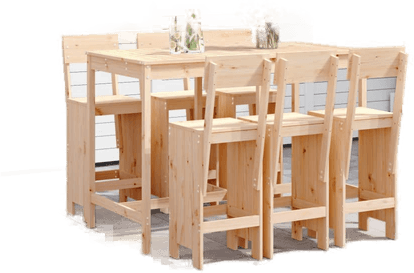 Vidaxl Hagebarsett 7 deler