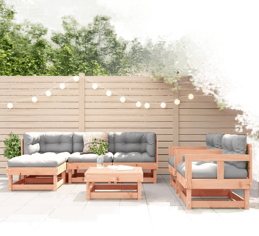 Vidaxl Utendørs spisestue 7 deler