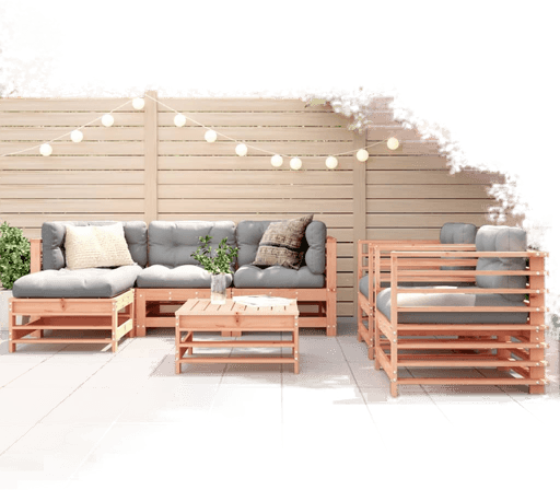 Vidaxl Utendørs spisestue 7 deler