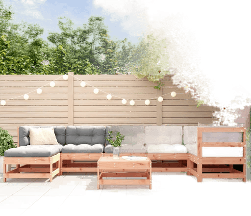 Vidaxl Utendørs spisestue 8 deler