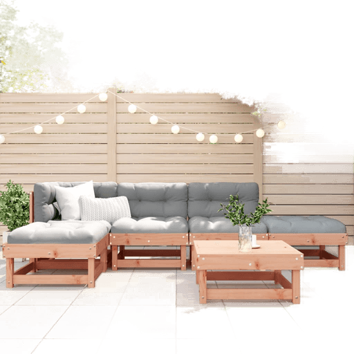 Vidaxl Utendørs spisestue 6 deler