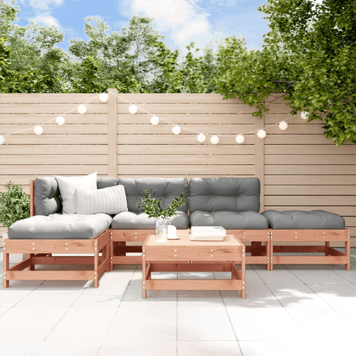 Vidaxl Utendørs spisestue 6 deler