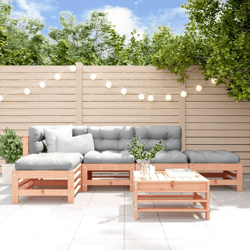 Vidaxl Utendørs spisestue 6 deler