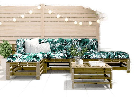 Vidaxl Hagesofagruppe 6 deler