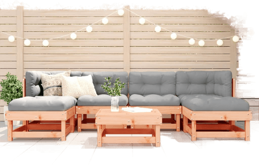 Vidaxl Utendørs spisestue 7 deler