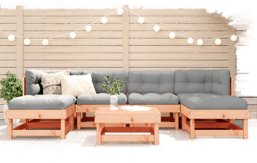 Vidaxl Utendørs spisestue 7 deler