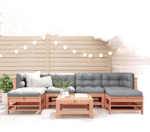 Vidaxl Utendørs spisestue 7 deler