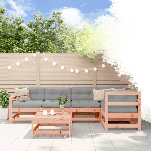 Vidaxl Utendørs spisestue 6 deler