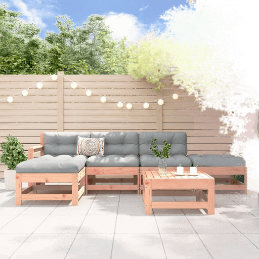 Vidaxl Utendørs spisestue 6 deler