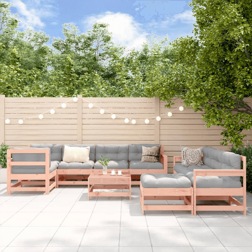 Vidaxl Utendørs spisestue 10 deler