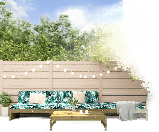 Vidaxl Hagesofagruppe 4 deler