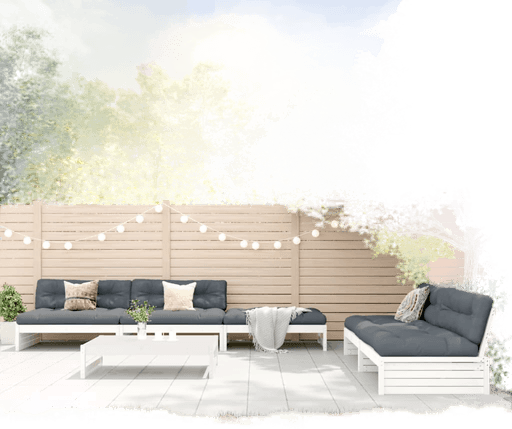 Vidaxl Hagesofagruppe 6 deler