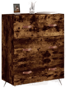 Vidaxl Kommode røkt eik 69,5x34x90 cm